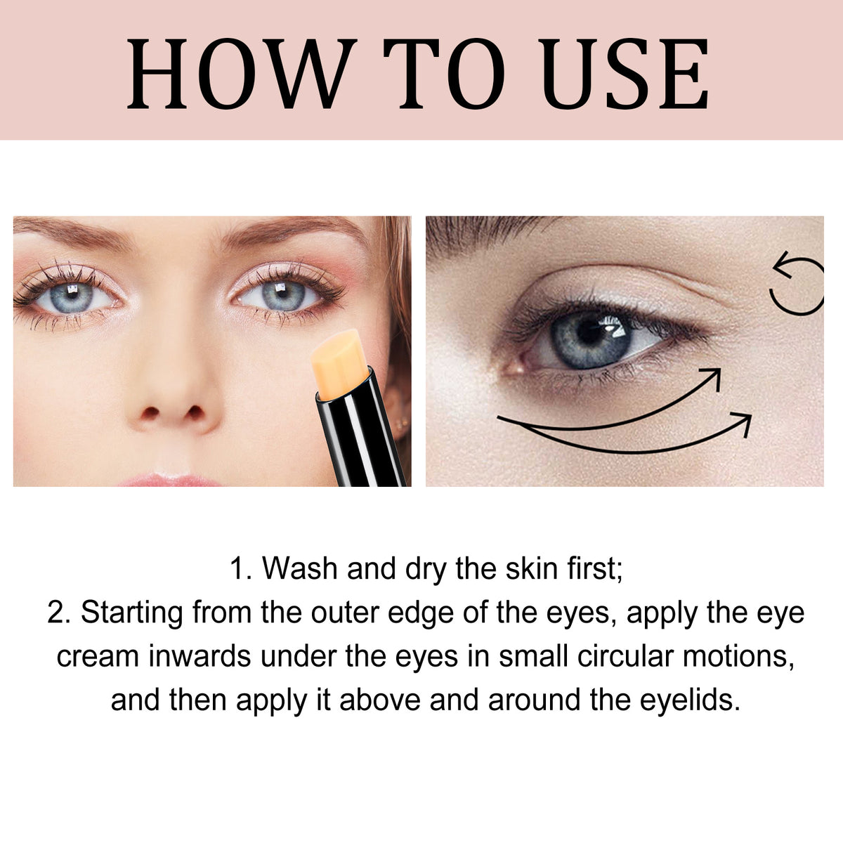 Retinol Eye Stick, Eye Area Moisturizing Light Line Dark Circles Lift Firming Eye Cream