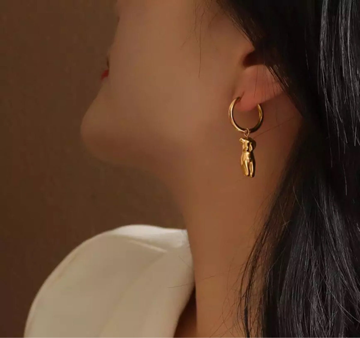 European and American hot-selling stainless steel ins style body earrings and earrings cross-border earrings for women