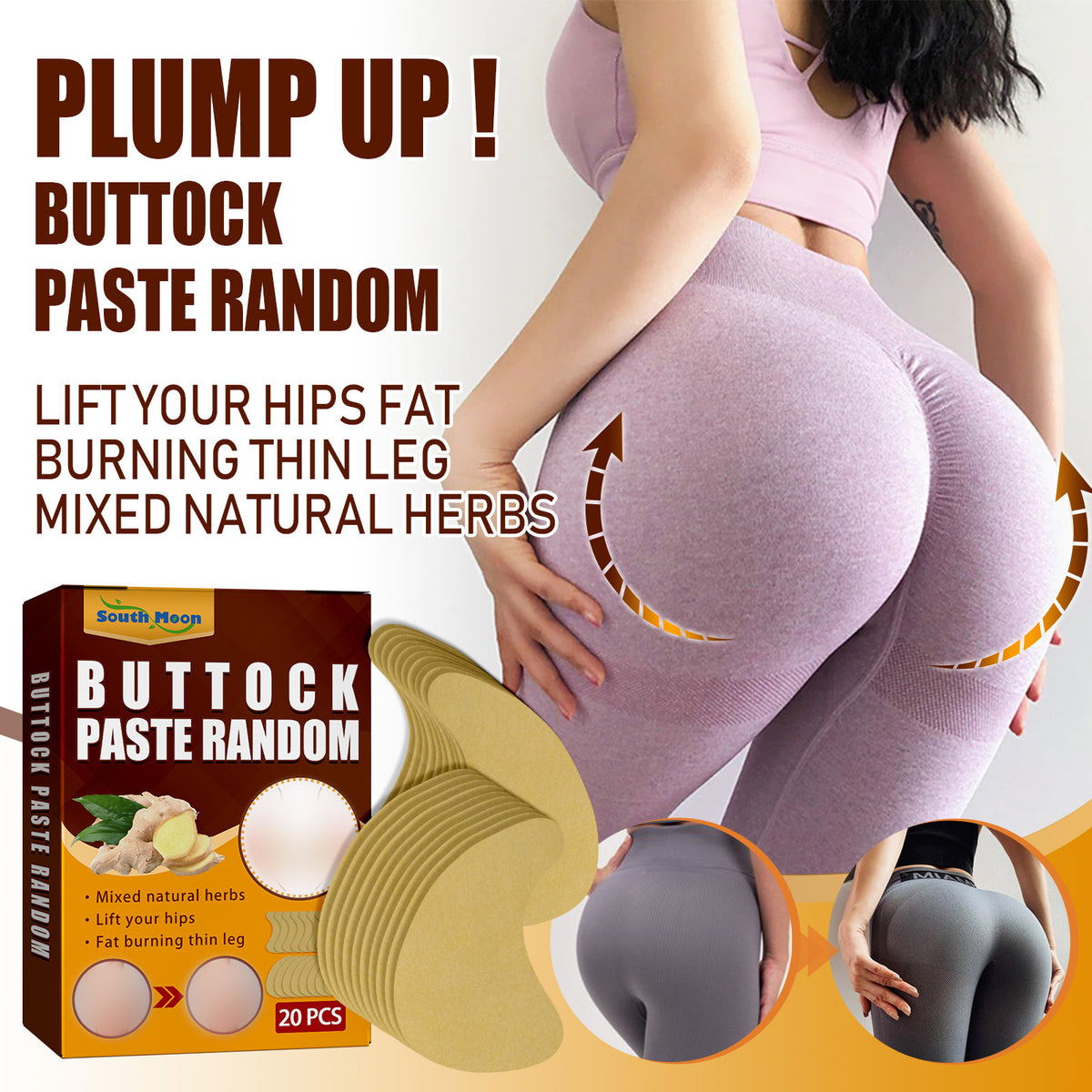 Buttock Paste Random, Lift And Tighten Hips Show Hips Curves Shape Hips Patch