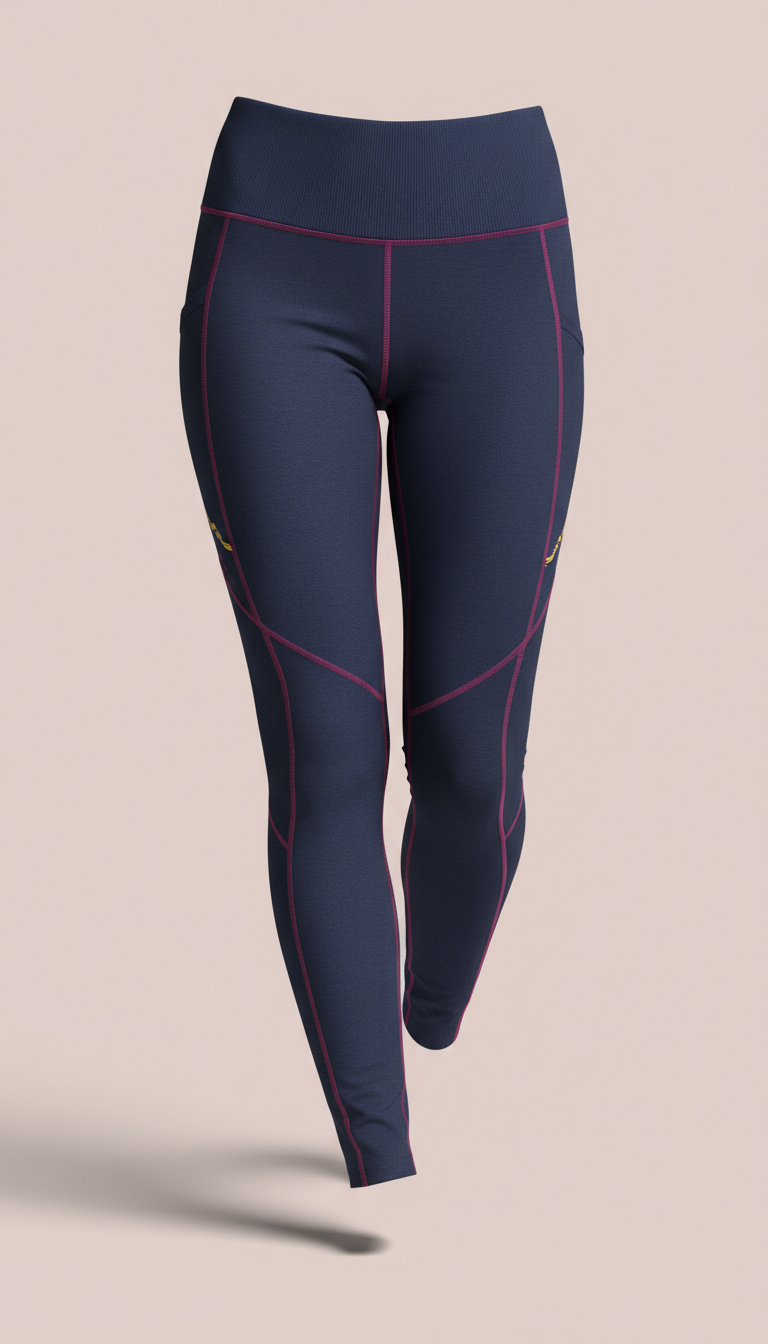 Performance Leggings in Midnight Blue