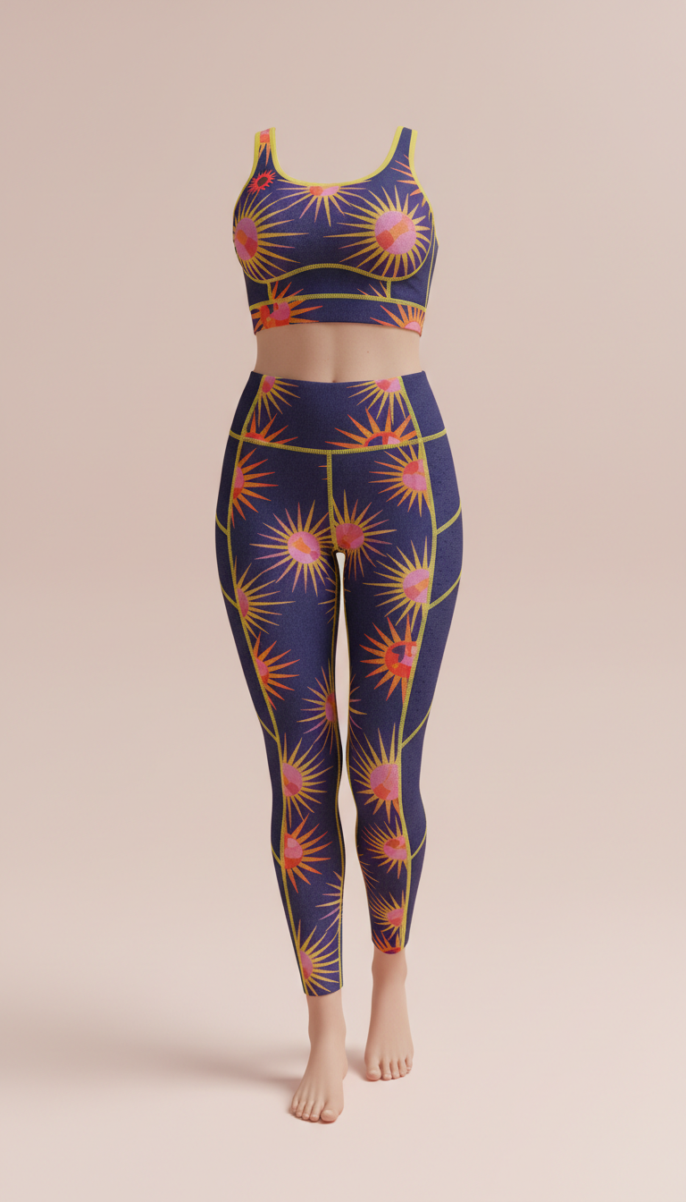 Vivid Sun Seamless Crop Top