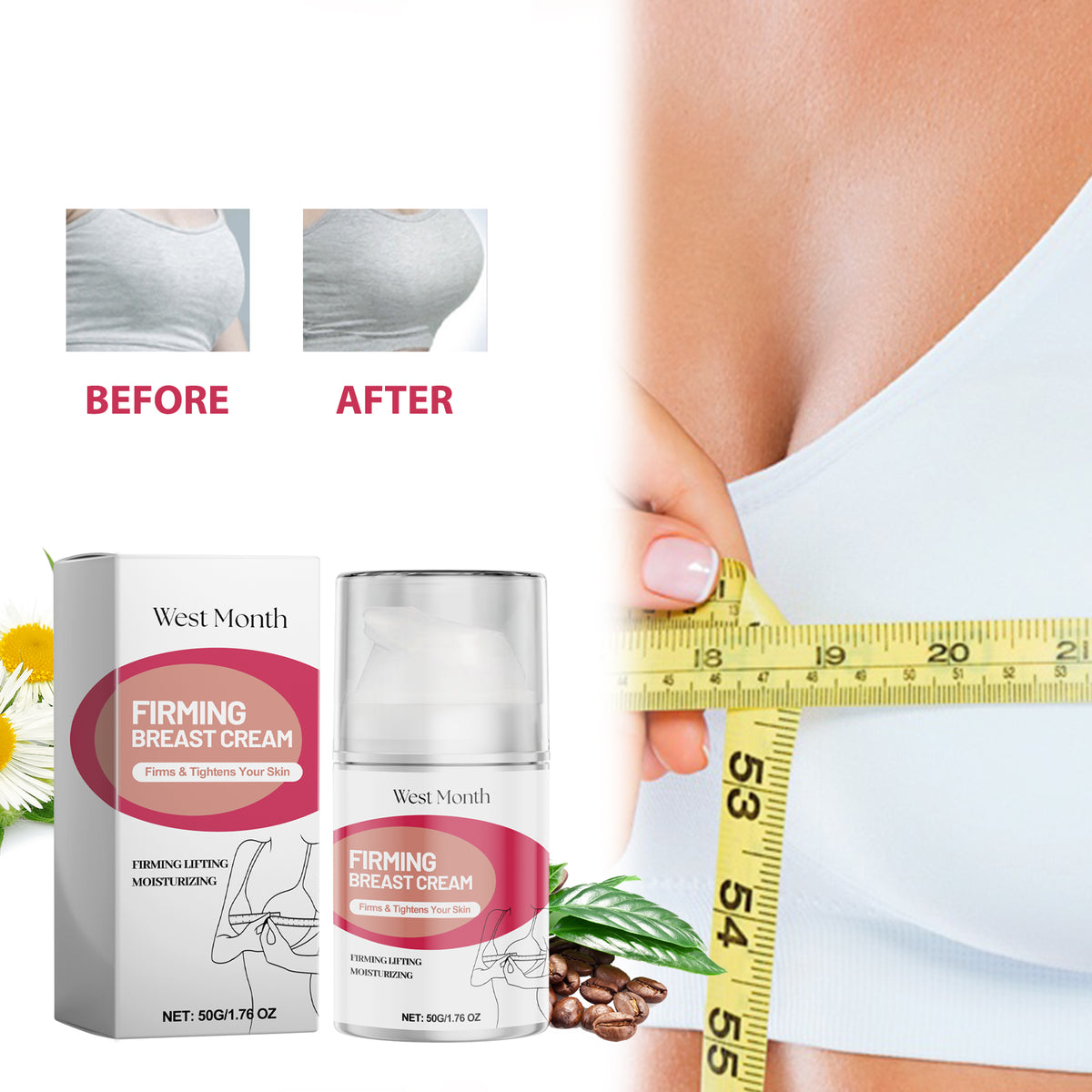 h Breast Lift Cream, Women's Chest Firming And Firming Body Massage Treatment Cream