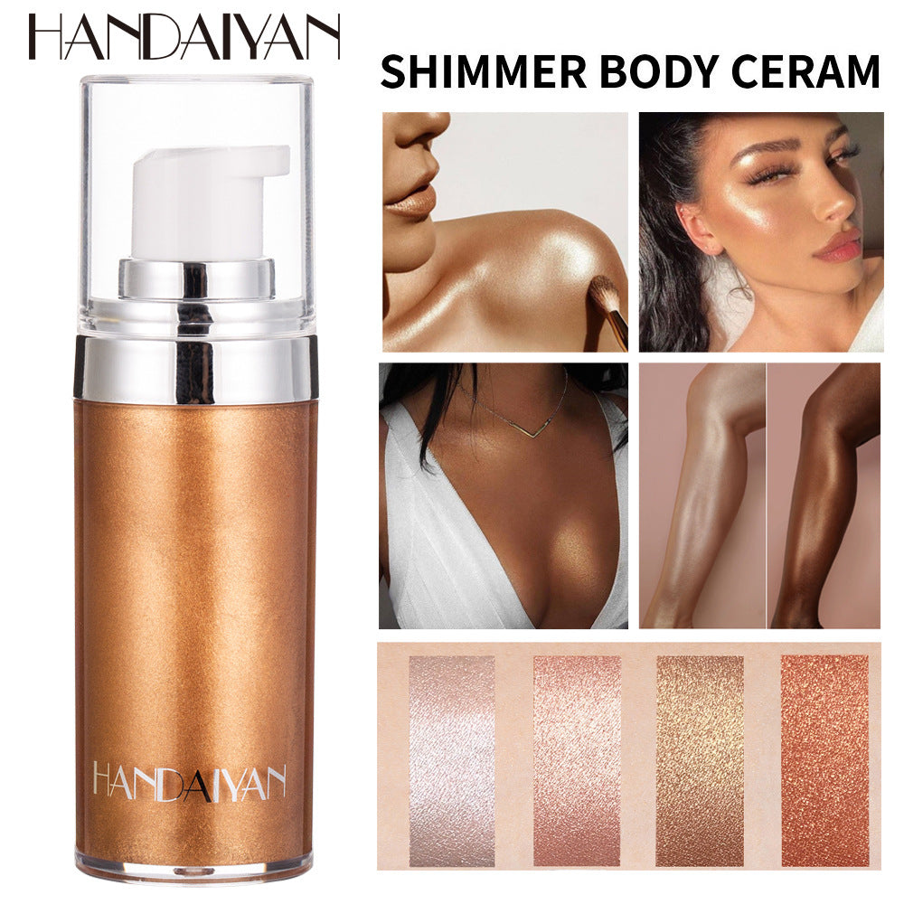 HANDAIYAN Body Highlighter Body Brightening Liquid Highlighter Brightening Liquid Lotion