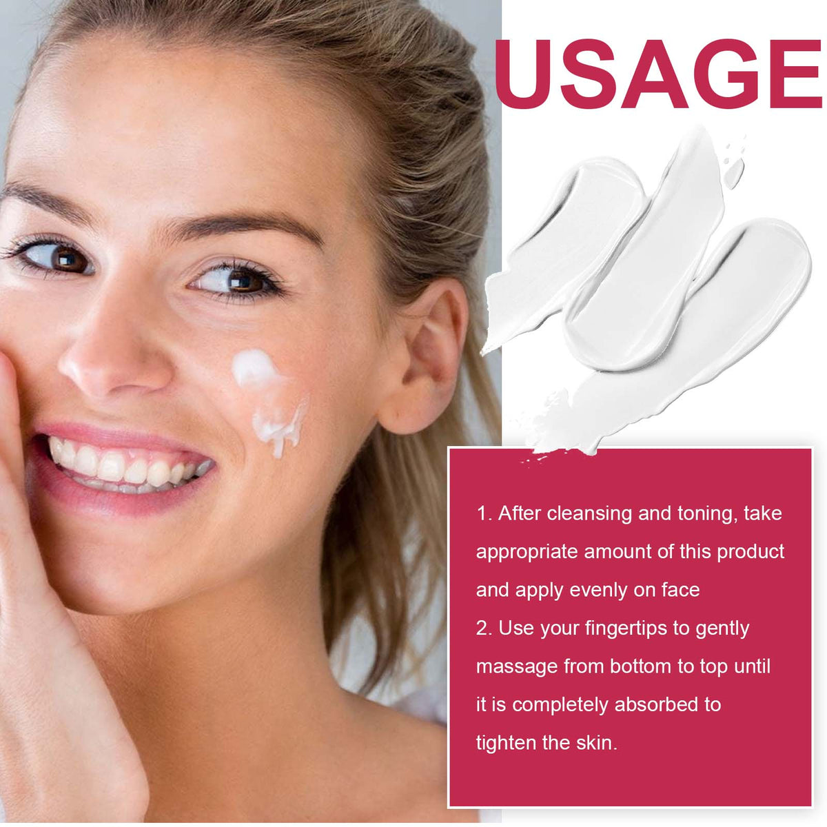 Face-Lift Cream, Firming And Lifting Face Skin Lighten Fine Lines And Wrinkles Hydrating Anti-Aging Cream