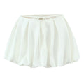 Lace up flower bud skirt shorts half body skirt for women