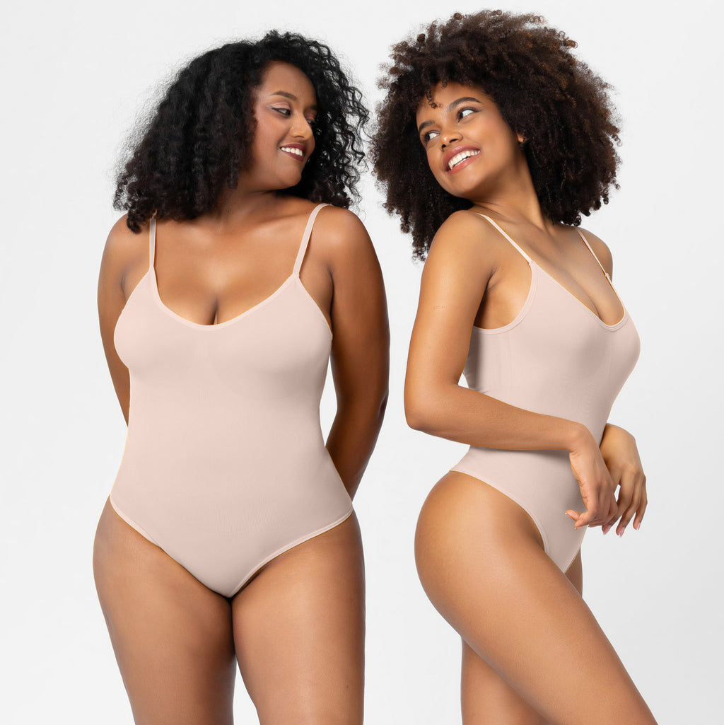 Body Shaper Seamless Bodysuit with Waist Trainer for Women