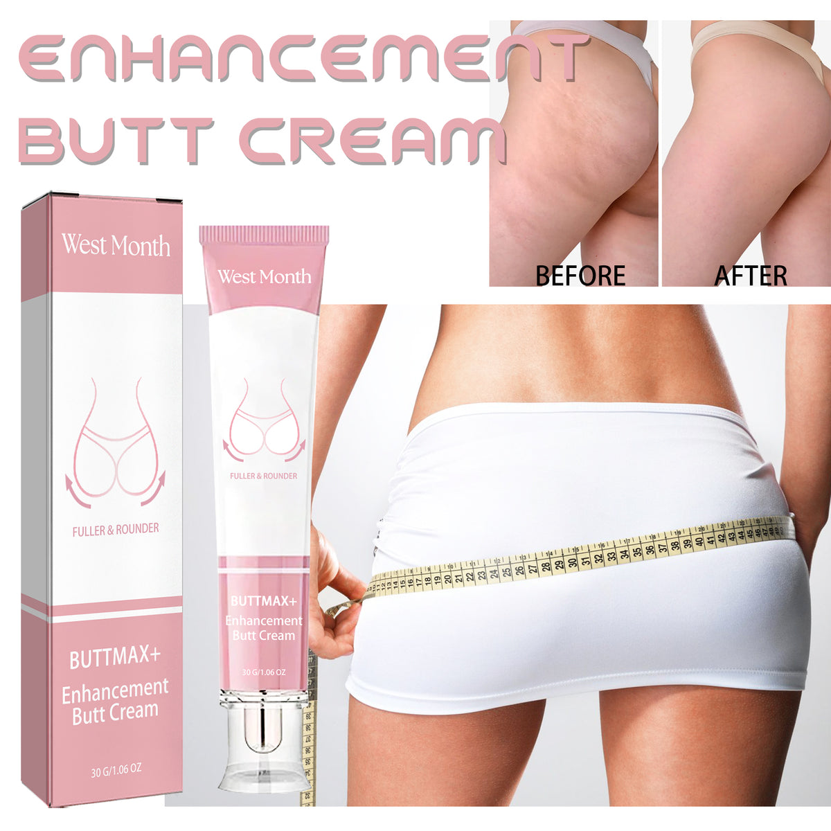 Butt Lift Cream Sculpting, Lifting, Firming And Toning Buttocks Care Moisturizing And Filling Butt Lift Cream