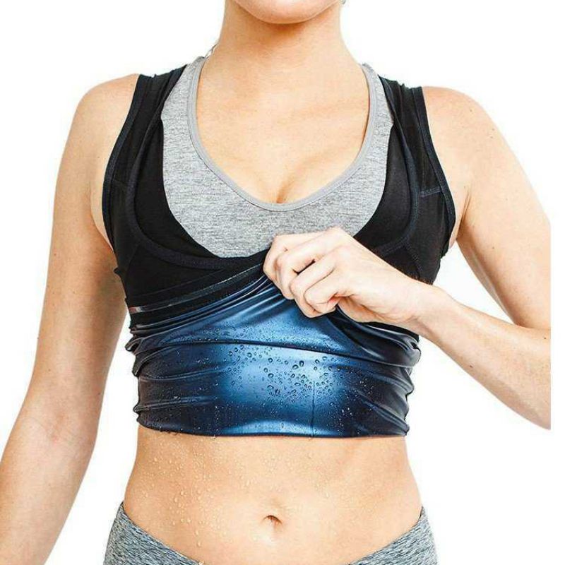 Men Women Sweat Body Shaper Vest Gym Fitness Advanced Sweatwear Suit For Slimming Weight Loss