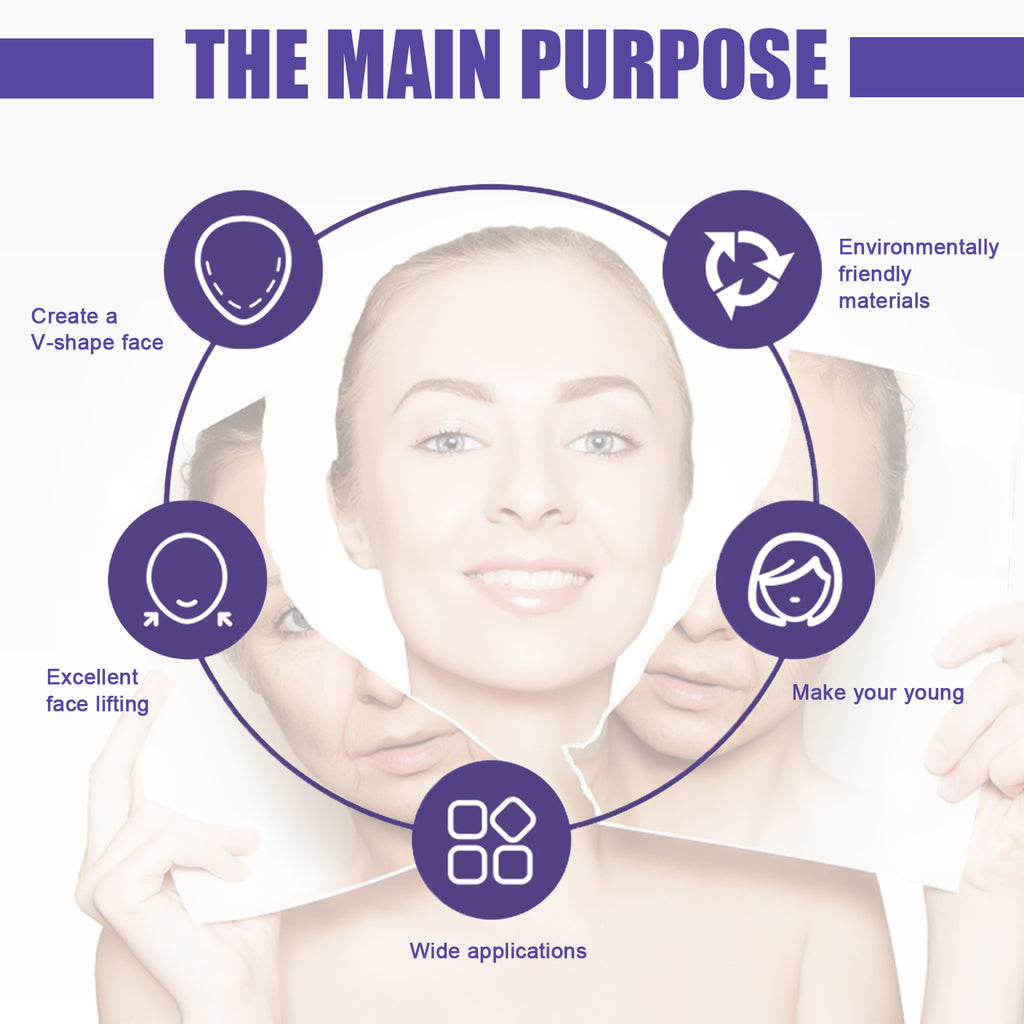 V-Shaped Thin Face Stickers, Tighten Facial Skin And Shrink Jaw Muscles V Face Lift Shaper