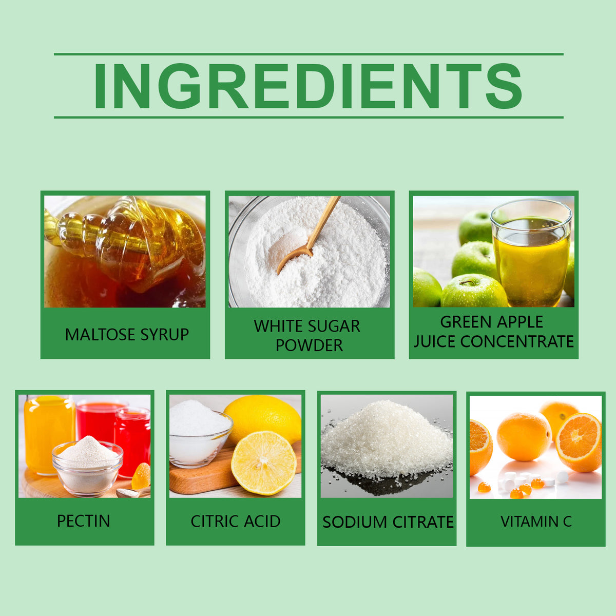 Dietary Supplement Gummy, Body Supplement Green Gummy Body Care