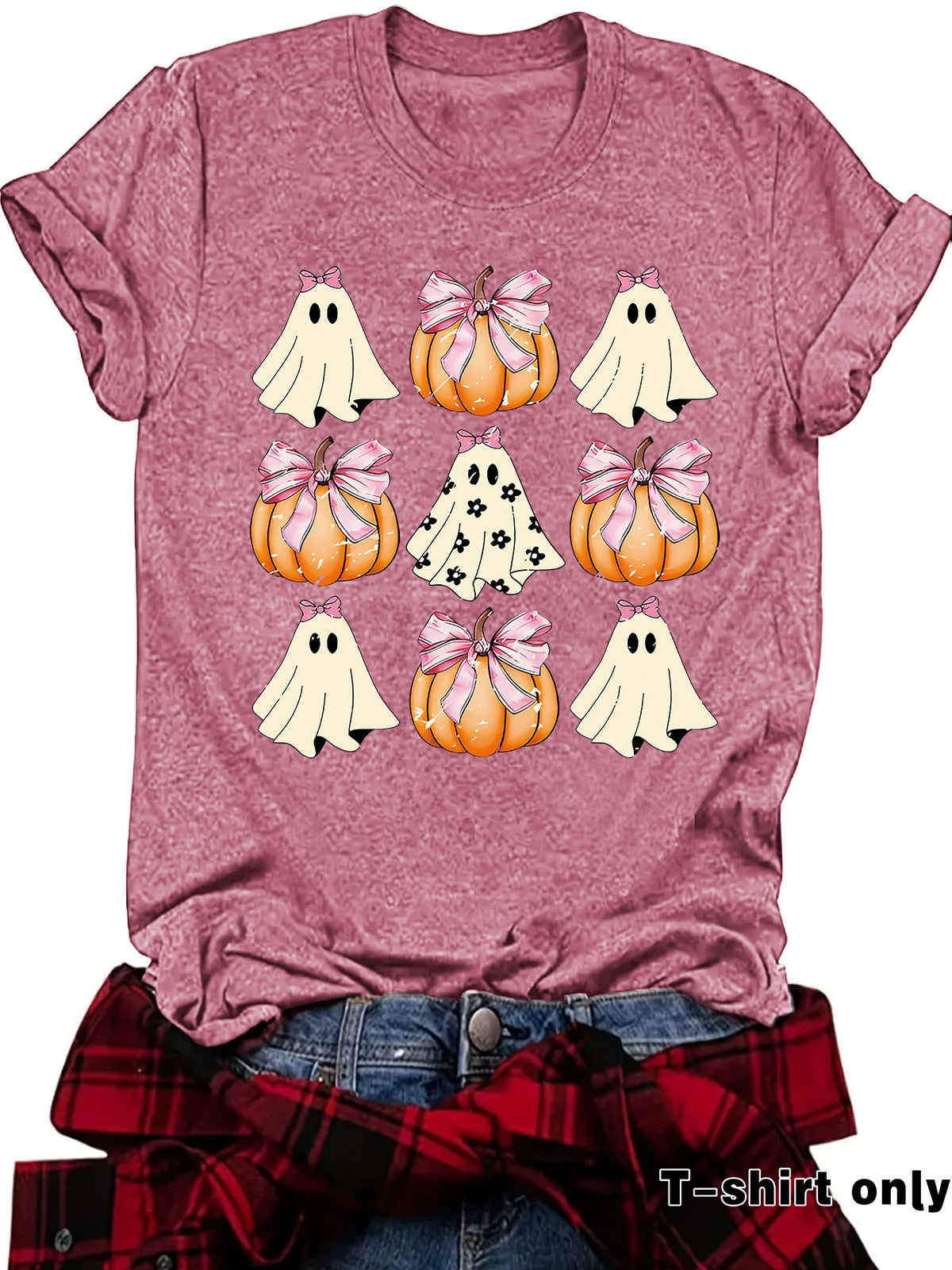 Funny Coquette Bow Pumpkin Spooky Season T-S