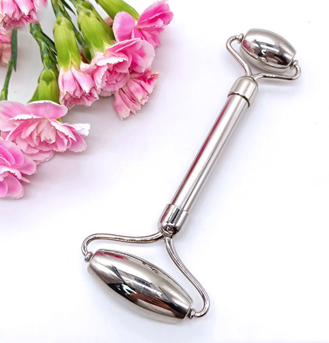 303 Stainless Steel Roller Massage Stick Face Lift Firming Massager V-Shaped Face-Lift Stainless Steel Massage Rollers