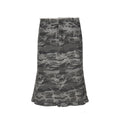 Make old camouflage half body A-line skirt for women