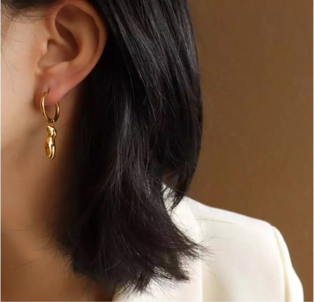 European and American hot-selling stainless steel ins style body earrings and earrings cross-border earrings for women