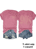 T-shirt women's short sleeved 90'S print