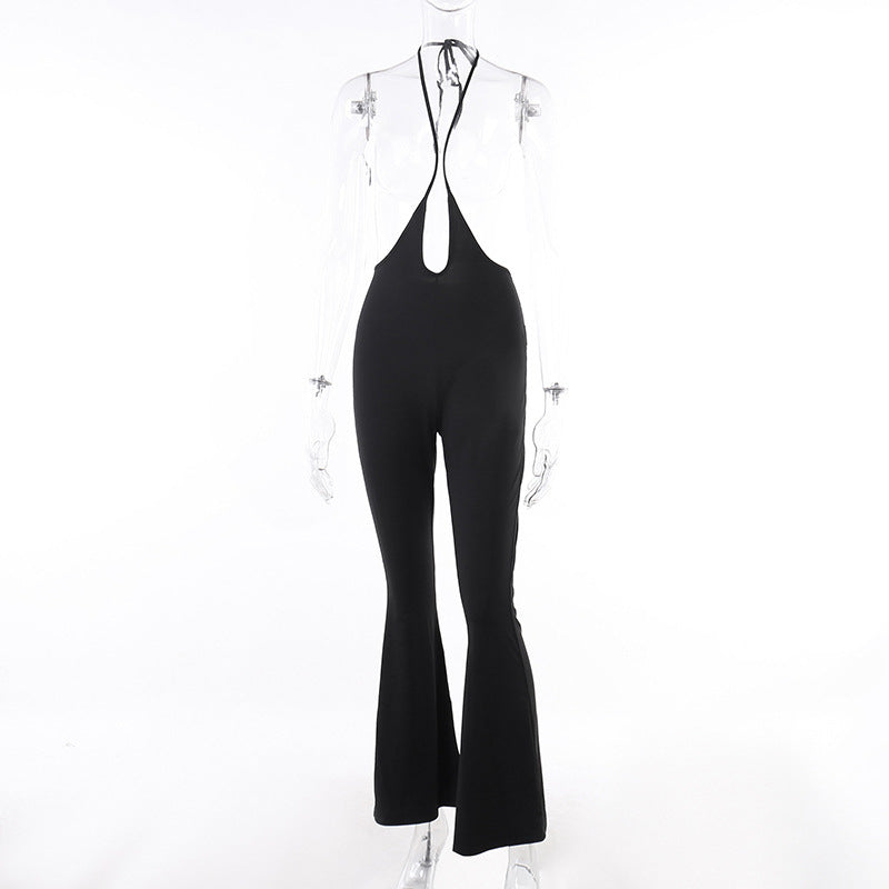 Strap 3D Flower Sexy Chest Slim Fit Hip Lift Pants Spicy Girl Set